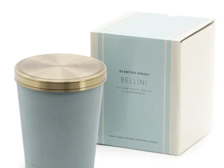 Leather Candle Bellini 900g by Scented Space on Sale