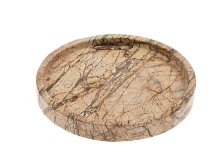 Round Rainforest Marble Tray Fashion