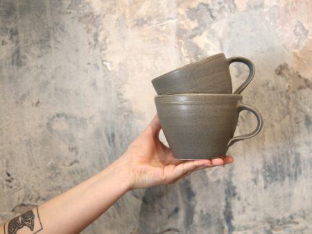 Grey Wide Mug Sale