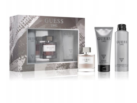 Guess 1981 M - Eau De Toilette 100ml+200ml Sg+226ml Body Spray Set (2020) Supply