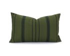 Green Stripe Lumbar Cushion Online