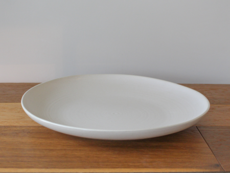 Grey and White Stoneware Serving Plate Online Hot Sale