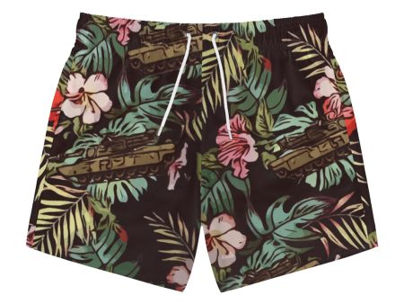 Tank Hawaiian Swim Trunks For Cheap