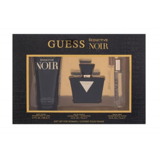 Guess Seductive Noir  W - Eau De Toilette 75ml+200ml Bl+15ml Mini Set on Sale