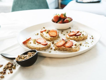 Stoneware Round Serving Platter Discount