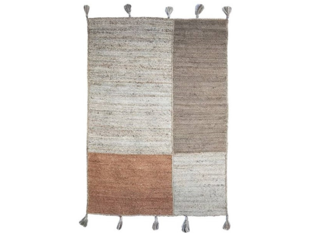 KRISS Taupe and Rusty Gold Rug 5 2 x 7 5 Cheap