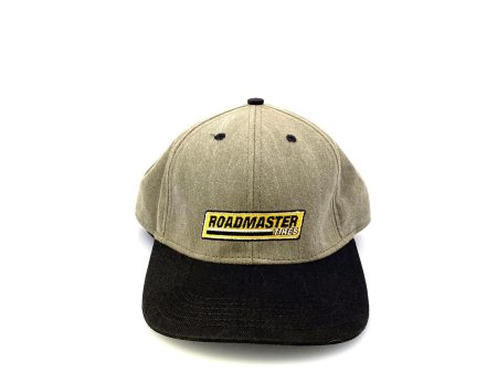 Roadmaster Tires Mens Beige Black Baseball Hat Cap Adjustable Clasp NEW Cheap