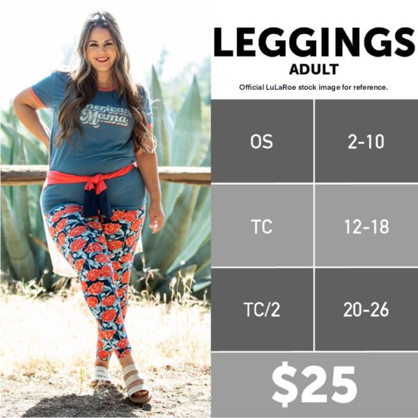 LuLaRoe Leggings | OS (2-10) | Blue Red Geometric | Buttery Soft | New on Sale