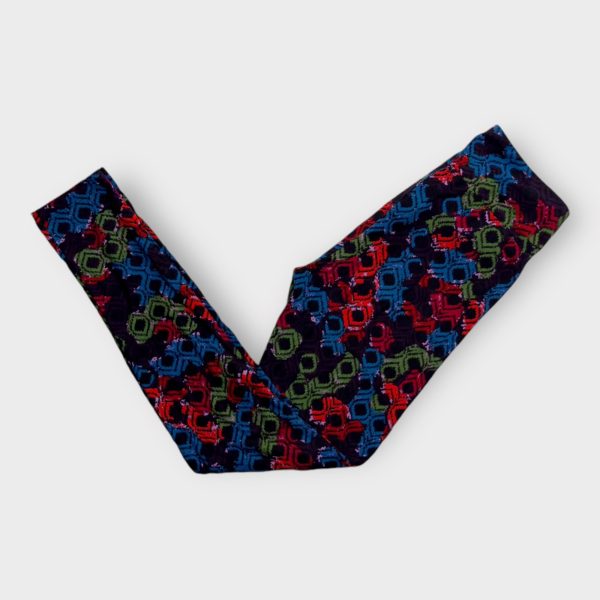 LuLaRoe Womens Leggings | OS (2-10) | Multi-Color Geometric Print | Soft Stretch | NWT Online