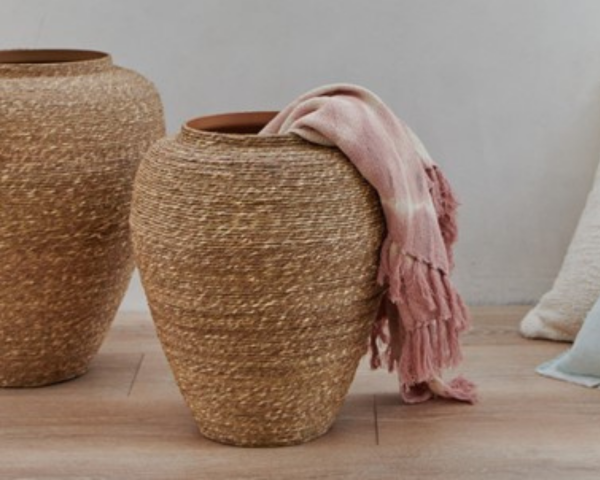 Seagrass Rope Jar Fashion