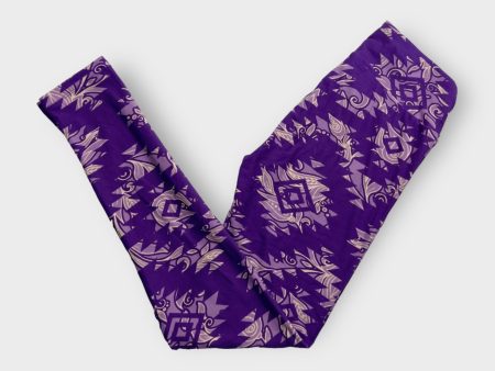 LuLaRoe Leggings | OS (2-10) | Purple Southwestern Print | Buttery Soft | New Fashion