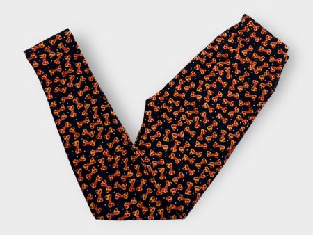 LuLaRoe Leggings | OS (2-10) | Black Yellow Bowties | Buttery Soft | New Online now