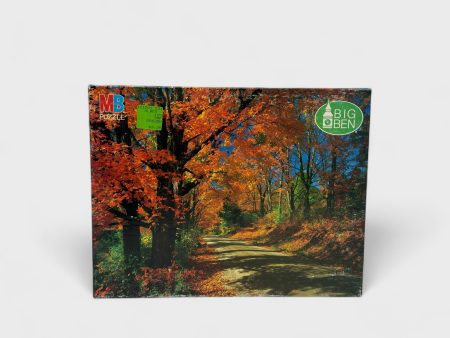 Big Ben 1000 Piece Jigsaw Puzzle - Autumn Road Scenic View Online