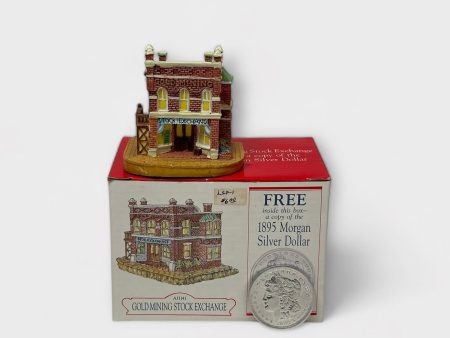 Gold Mining Stock Exchange Model - Liberty Falls Americana Collection - Decorative Figurine Online now