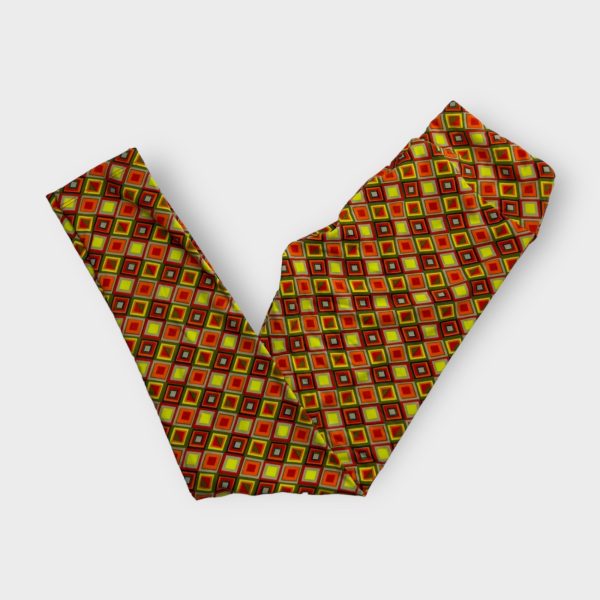 LuLaRoe Leggings | OS (2-10) | Red Orange Geometric | Buttery Soft | New on Sale