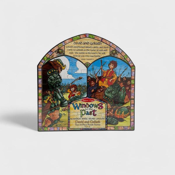 Melissa & Doug David and Goliath Puzzle - Wooden Bible Story Set Online now