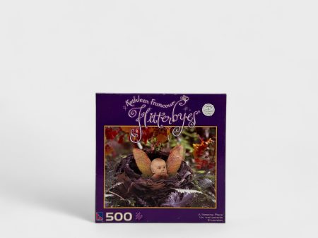 Kathleen Francour Flitterbyes Puzzle - 500 Pieces - A Nesting Place - Whimsical Fantasy Art For Discount