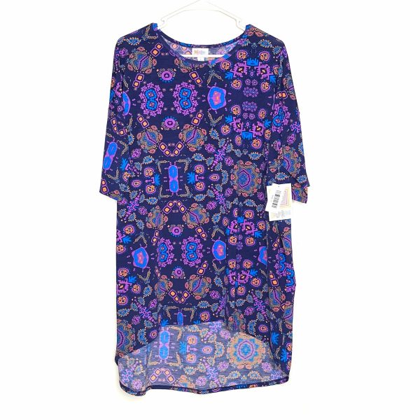 LuLaRoe | Abstract Irma S s Tunic Top | Color: Purple Blue Orange | Size: L | NWT Discount