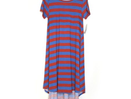 LuLaRoe Womens XS Red Blue Carly Striped Swing S s NWT Online Sale