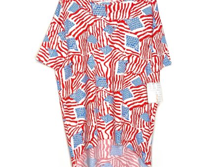 LuLaRoe | American Flags Irma S s Tunic Top | Color: Red White Blue | Size: XS | NWT For Cheap