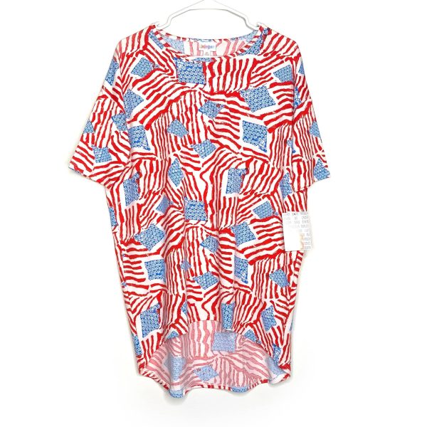 LuLaRoe | American Flags Irma S s Tunic Top | Color: Red White Blue | Size: XS | NWT For Cheap