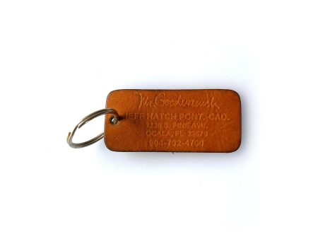 Vintage Mr. Goodwrench Jeff Hatch Dealership Leather Keychain Key Ring Charm Online