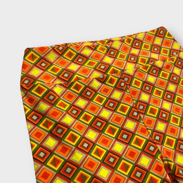 LuLaRoe Leggings | OS (2-10) | Red Orange Geometric | Buttery Soft | New on Sale